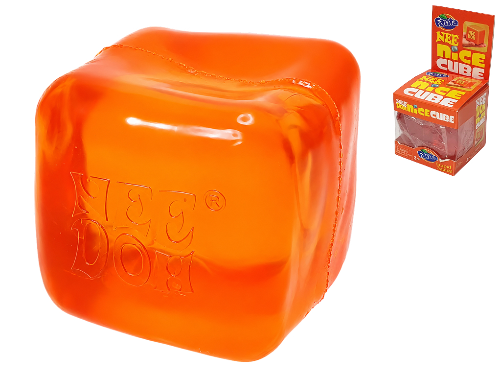 Игрушка-антистресс сквиш NeeDoh Nice Cube Fanta, мягкий кубик, 5×5×5 см (цена за 1шт)