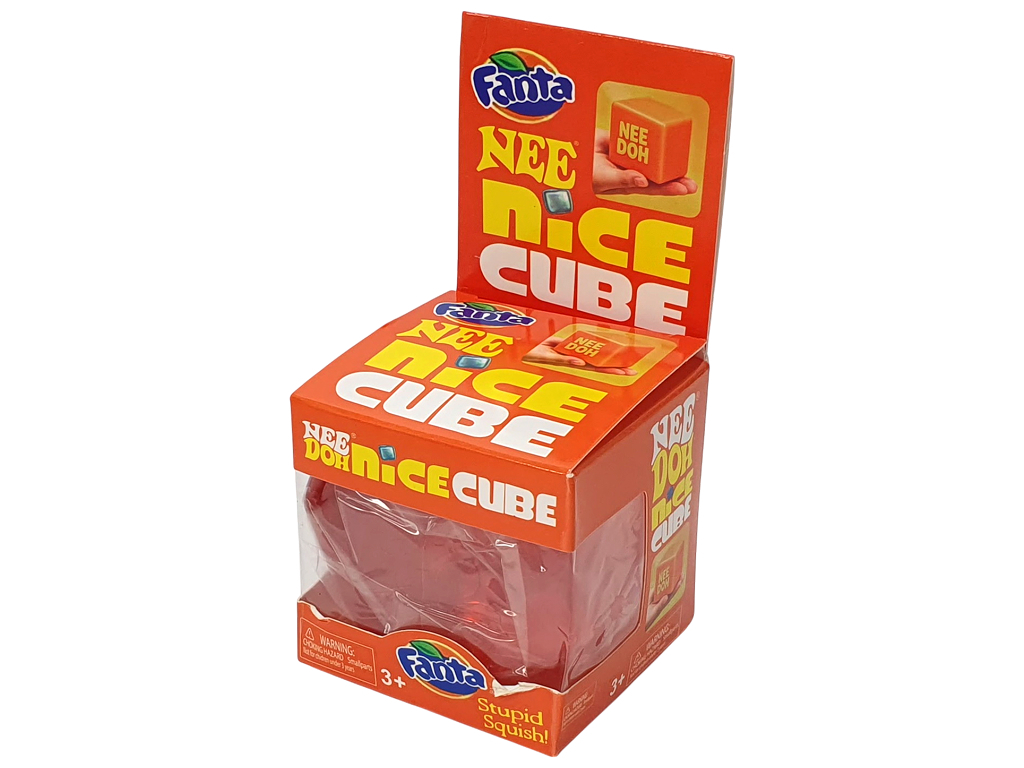 Игрушка-антистресс сквиш NeeDoh Nice Cube Fanta, мягкий кубик, 5×5×5 см (цена за 1шт)