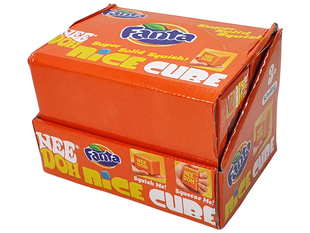 Игрушка-антистресс сквиш NeeDoh Nice Cube Fanta, мягкий кубик, 5×5×5 см (цена за 1шт)