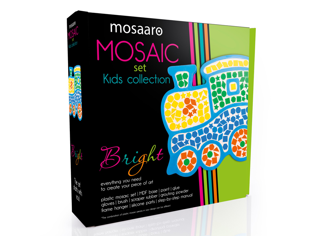 Набір для творчості пластикова мозаїка Поїзд Mosaaro MA7008