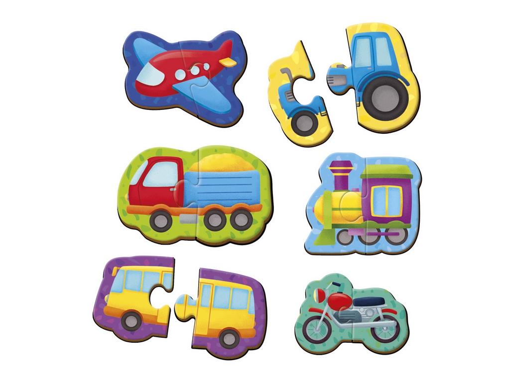 Гра розвиваюча магнітні пазли Транспорт, Vladi Toys, VT1733-02