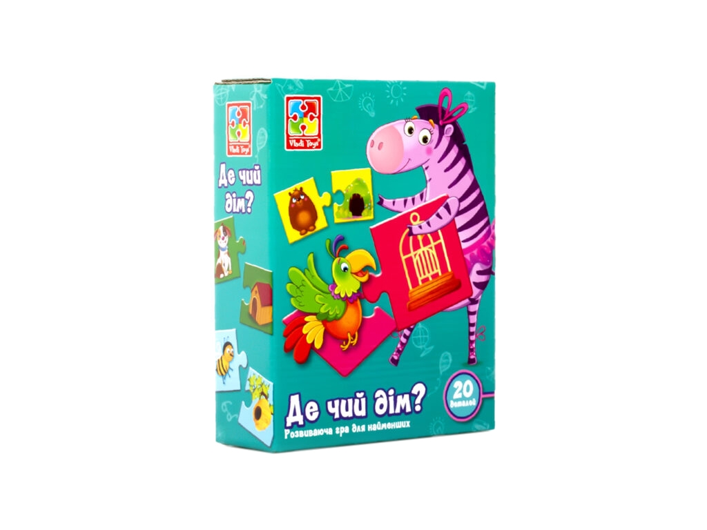 Купить Развивающая игра. Где чей домик?. Vladi Toys VT1804-30 недорого