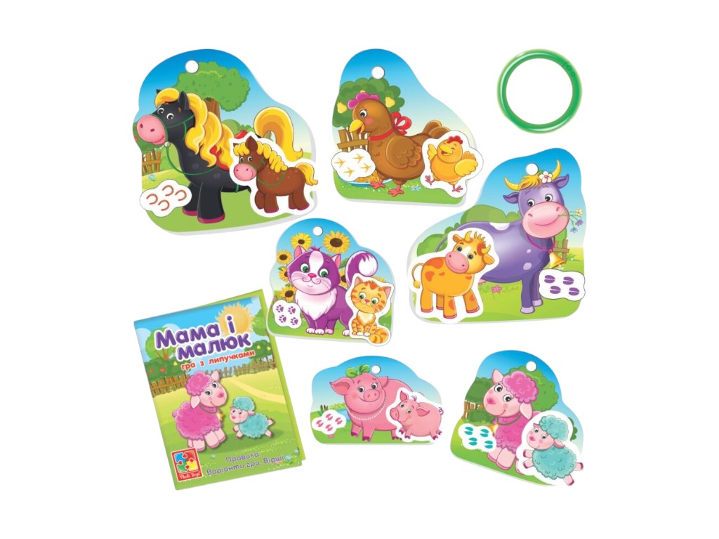 Гра розвиваюча з липучками Мама і малюк, Vladi Toys