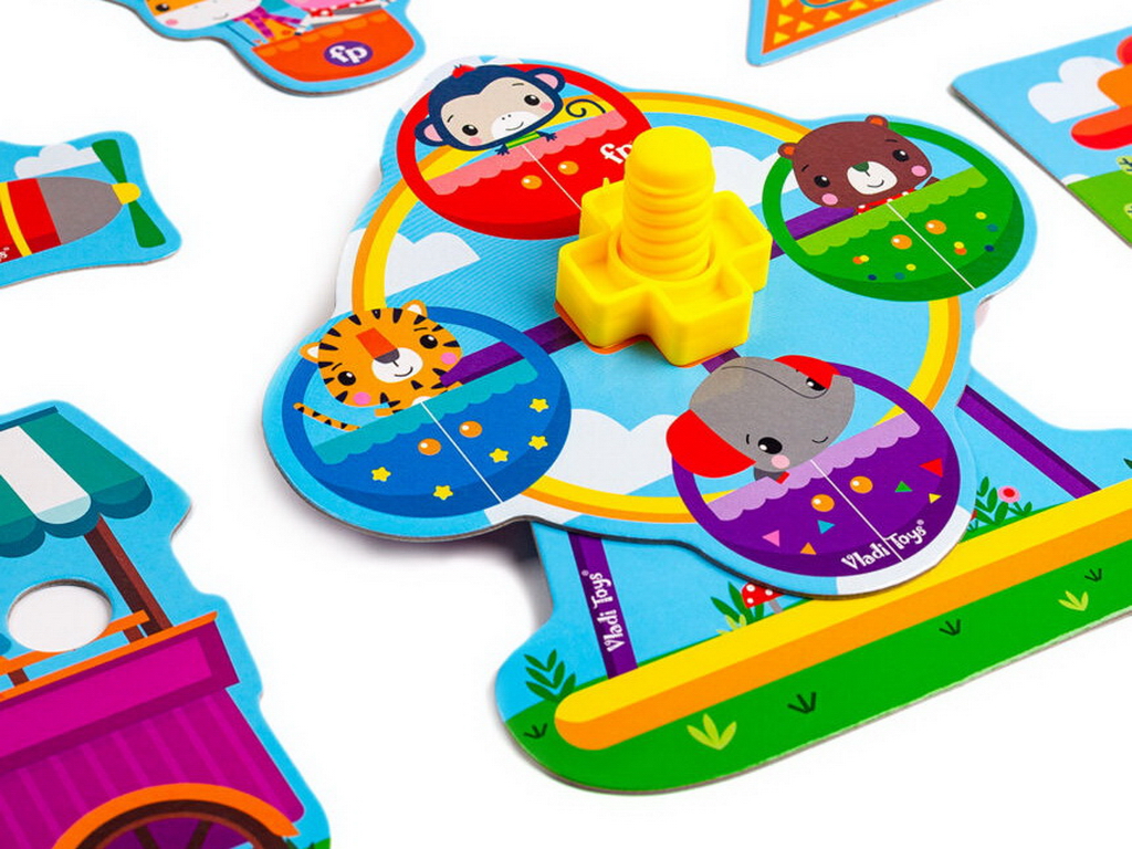 Игра-конструктор Fisher Price, Парк развлечений для малышей, Vladi Toys