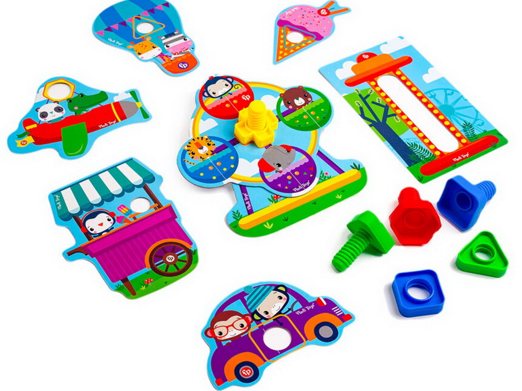 Игра-конструктор Fisher Price, Парк развлечений для малышей, Vladi Toys