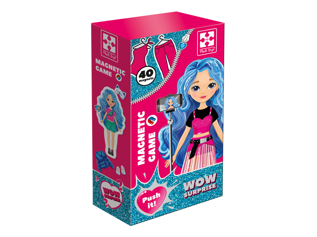 Магнітна гра‑одягалка WOW Surprise Bloger, Vladi Toys VT3210-12