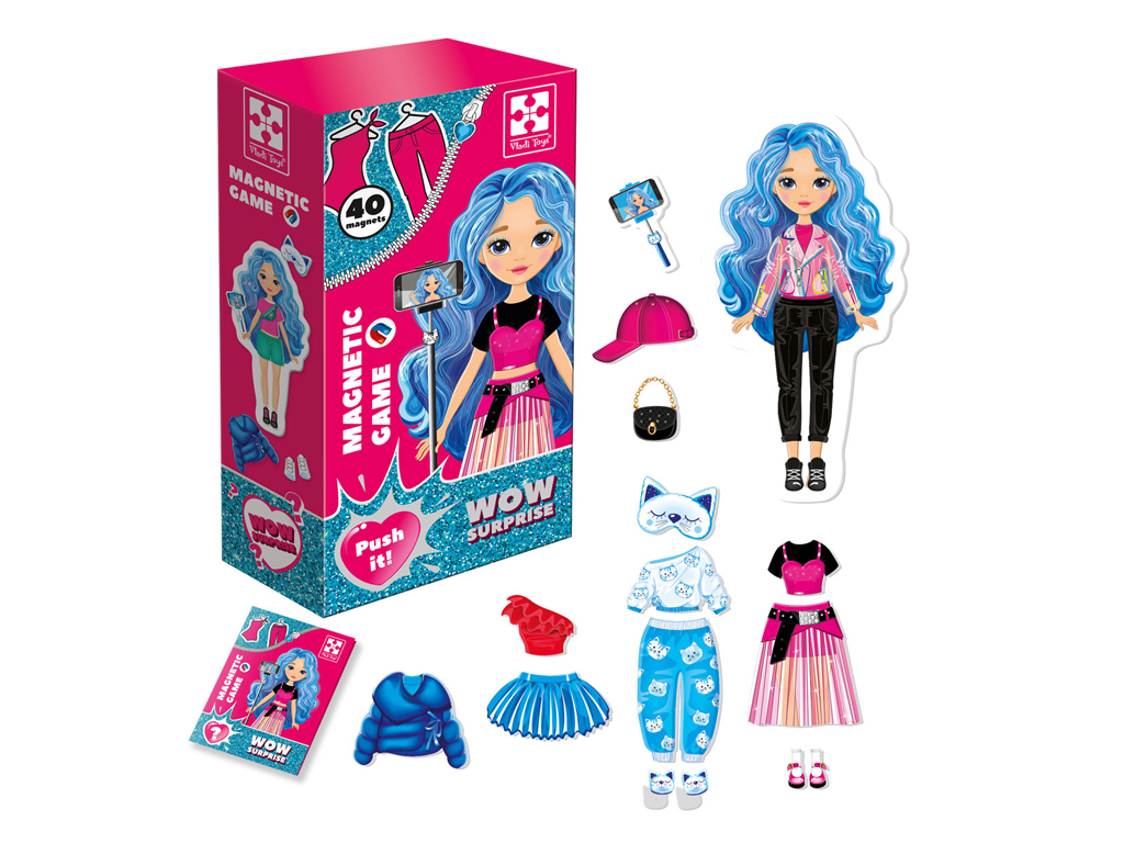 Магнітна гра‑одягалка WOW Surprise Bloger, Vladi Toys VT3210-12