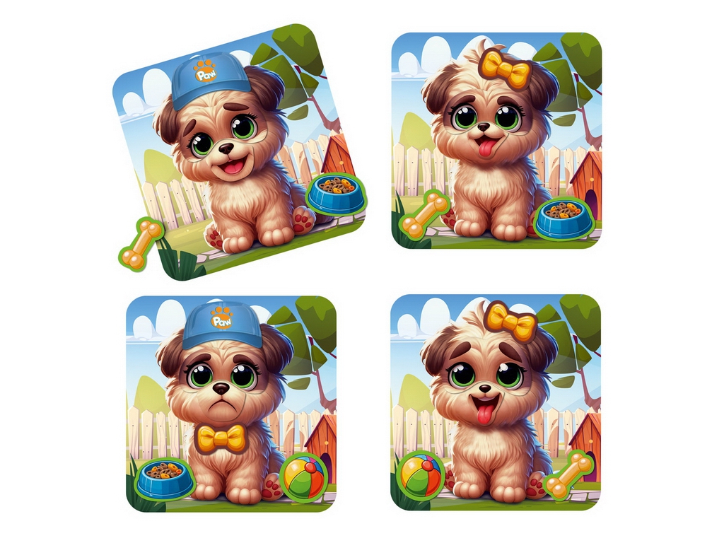 Гра магнітна розвиваюча Емоції Песіка, Vladi Toys, VT3220-04