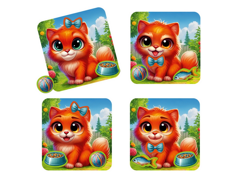 Гра магнітна розвиваюча Емоції Котика, Vladi Toys, VT3220-05