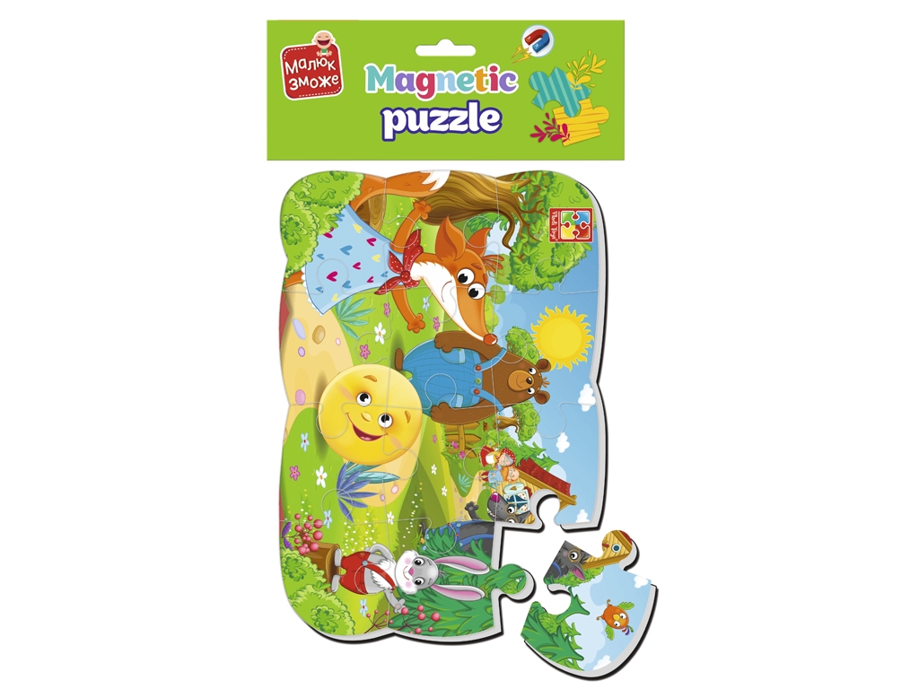 Купить Магнитные пазлы А5 Малыш сможет Колобок. Vladi Toys VT3301-05 ...