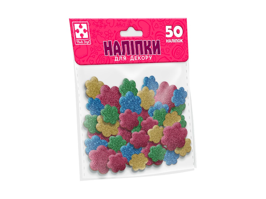 Набір для творчості м'які наліпки Квітка, Vladi Toys