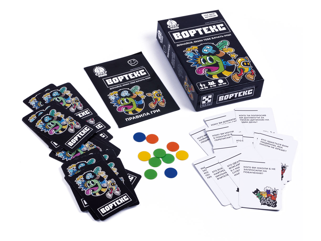 Игра настольная развлекательная Вортекс, вопросы и голосование, Vladi Toys