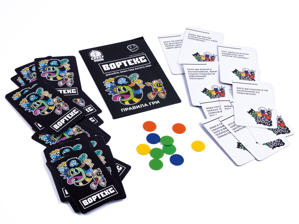 Игра настольная развлекательная Вортекс, вопросы и голосование, Vladi Toys