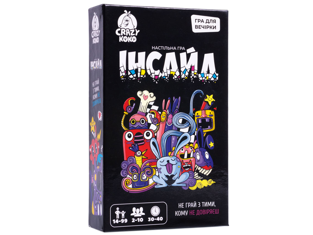 Игра настольная развлекательная Инсайд, вопросы и взаимодействие, Vladi Toys