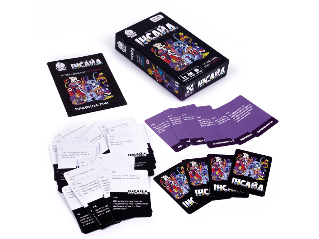 Игра настольная развлекательная Инсайд, вопросы и взаимодействие, Vladi Toys