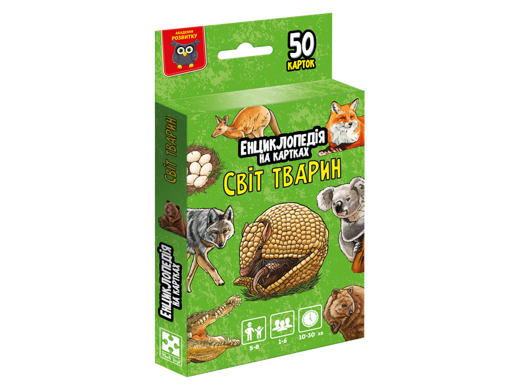 Енциклопедія на картках Vladi Toys Світ тварин. VT6002-01
