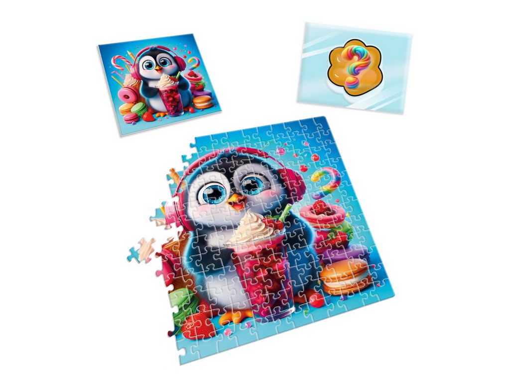 Гра розвиваюча пазли та сквіш-сюрприз Пінгвінчик, Vladi Toys VT8030-06