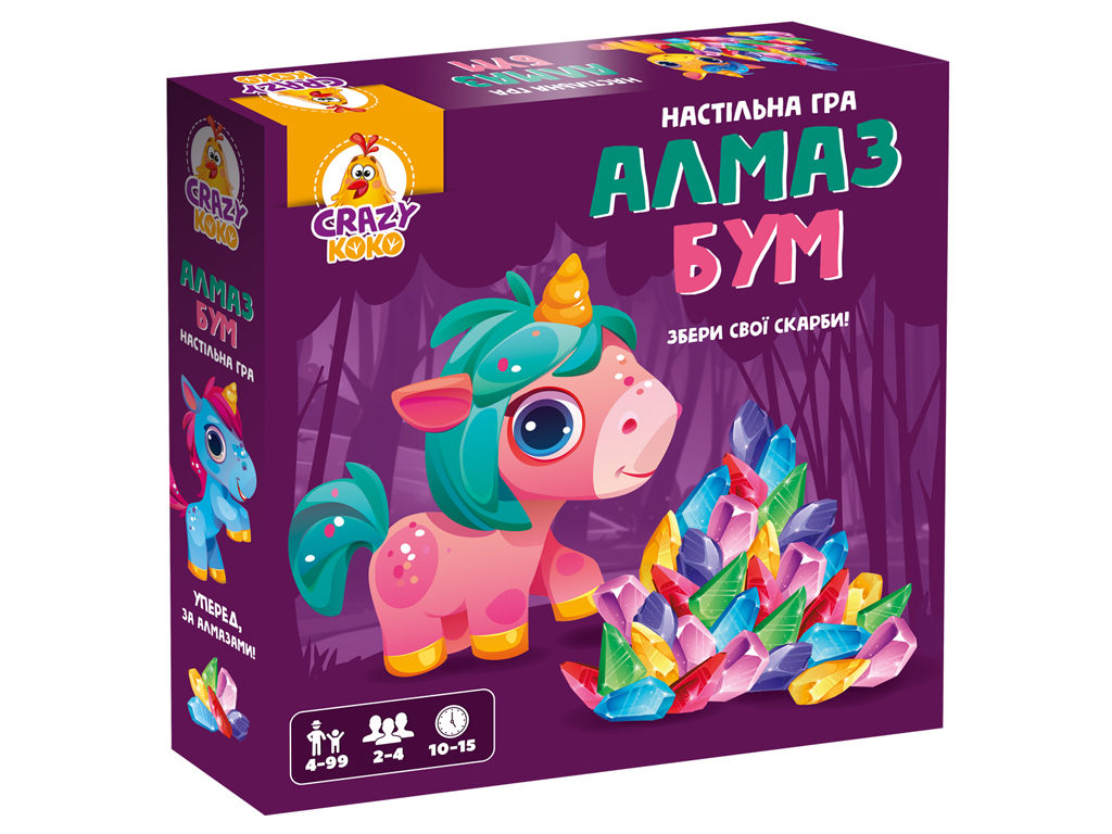 Купить Игра настольная маршрутная. Алмаз бум единорожки. Vladi Toys  VT8055-31 недорого