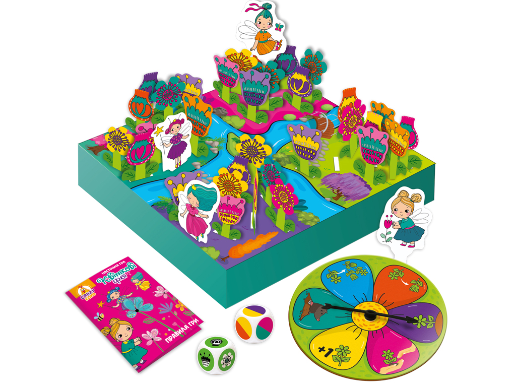 Настольная игра "Цветочные феи", 5+, Vladi Toys