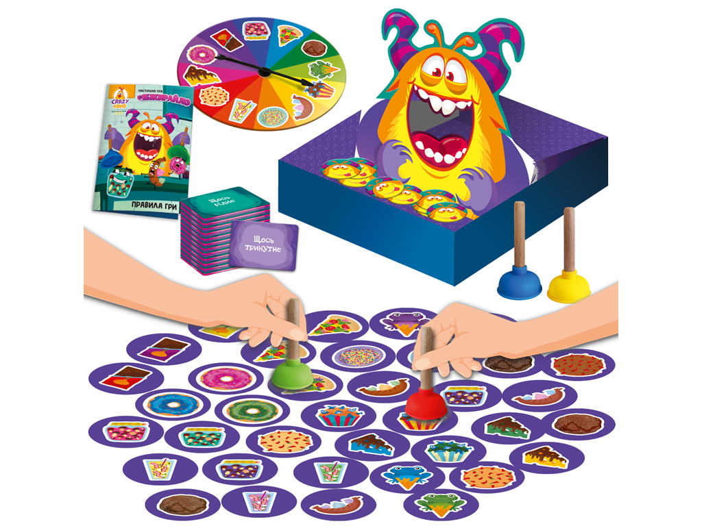 Игра настольная Обжирайло, реакция и координация, Vladi Toys