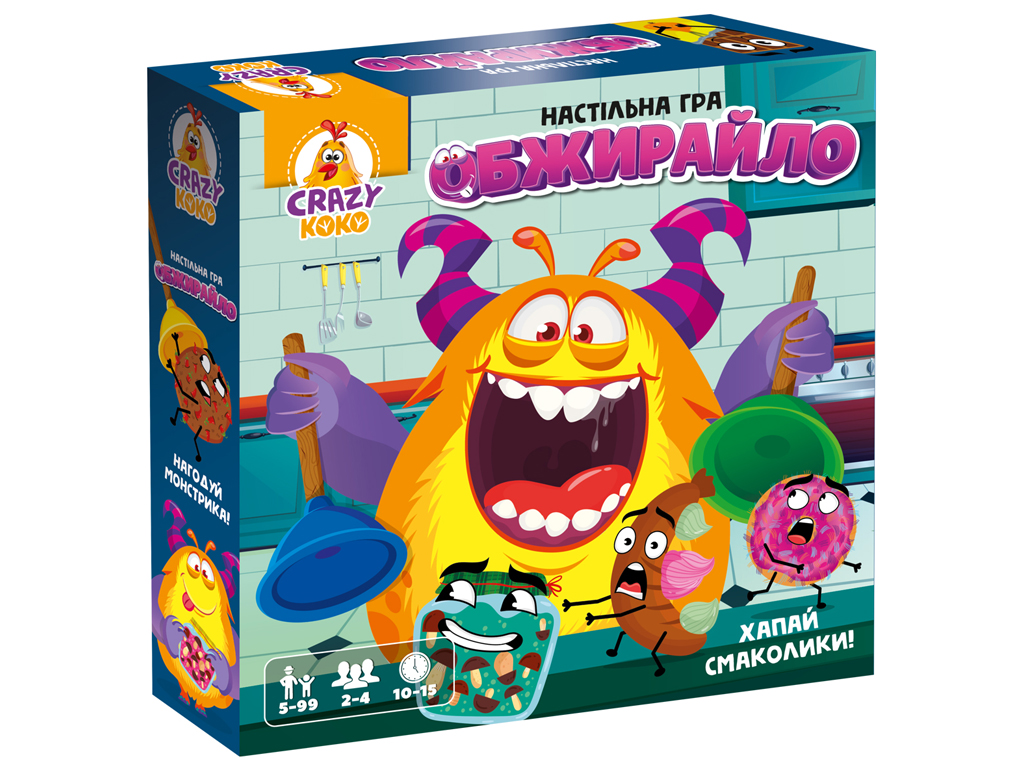 Игра настольная Обжирайло, реакция и координация, Vladi Toys