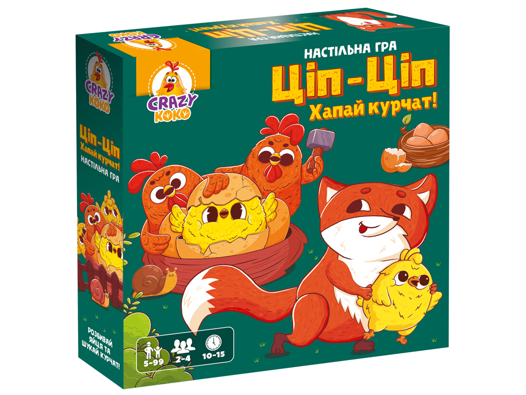 Игра настольная развлекательная, Тип-Тип Хватай цыплят! Vladi Toys