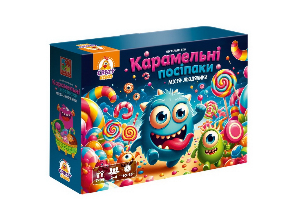 Игра настольная ходилка Карамельные муртады, 2-4 игрока, маршрутная игра, Vladi Toys