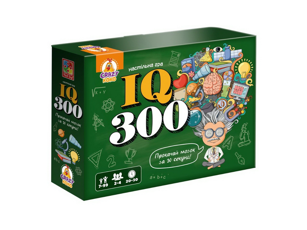 Игра настольная логическая IQ300, 2-4 игрока, выполняет задания с карт, Vladi Toys
