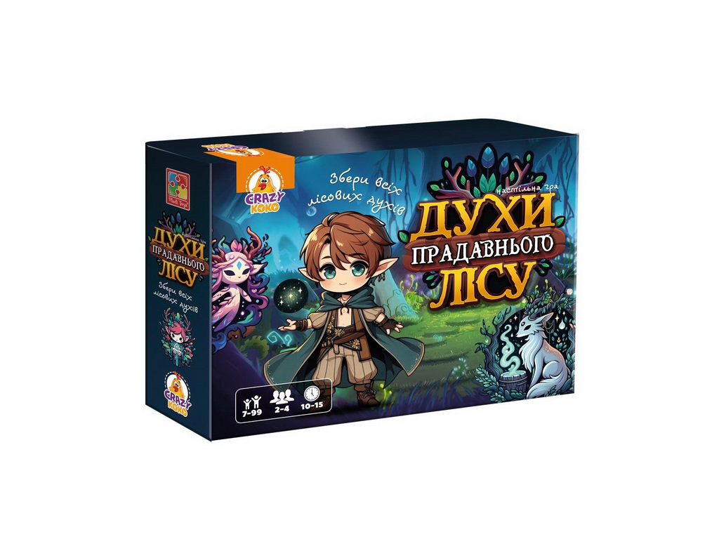 Игра настольная развлекательная Духи древнего леса, 2-4 игрока, с кубиком, Vladi Toys