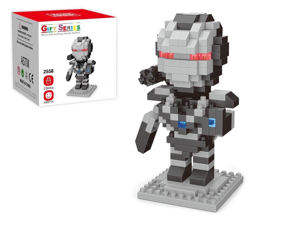 Конструктор міні фігурка воїн 224 деталі, 8 см, збірна модель