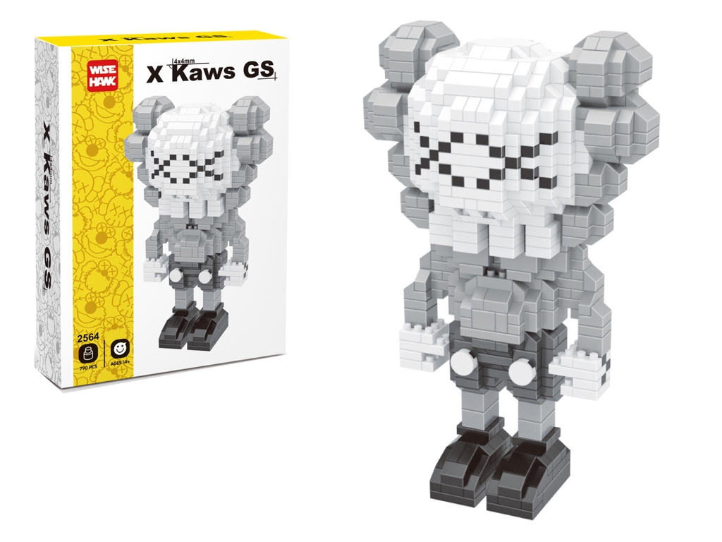 Конструктор 790 деталей Kaws Fashion, 14.7 см, фігурка персонажа