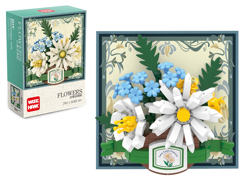 Конструктор квіти Daisy Flowers Frame DIY, 9,6 см, декоративна картина
