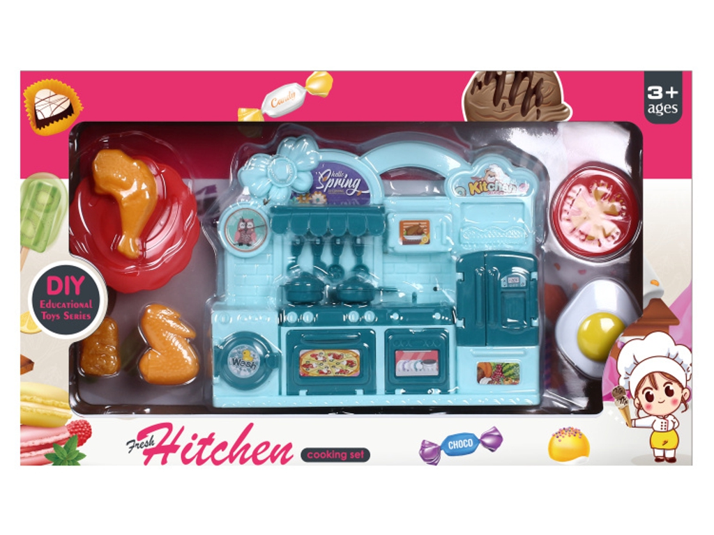 Кухня игровая Kitchen Cooking Set, 46 см, с аксессуарами, механическая