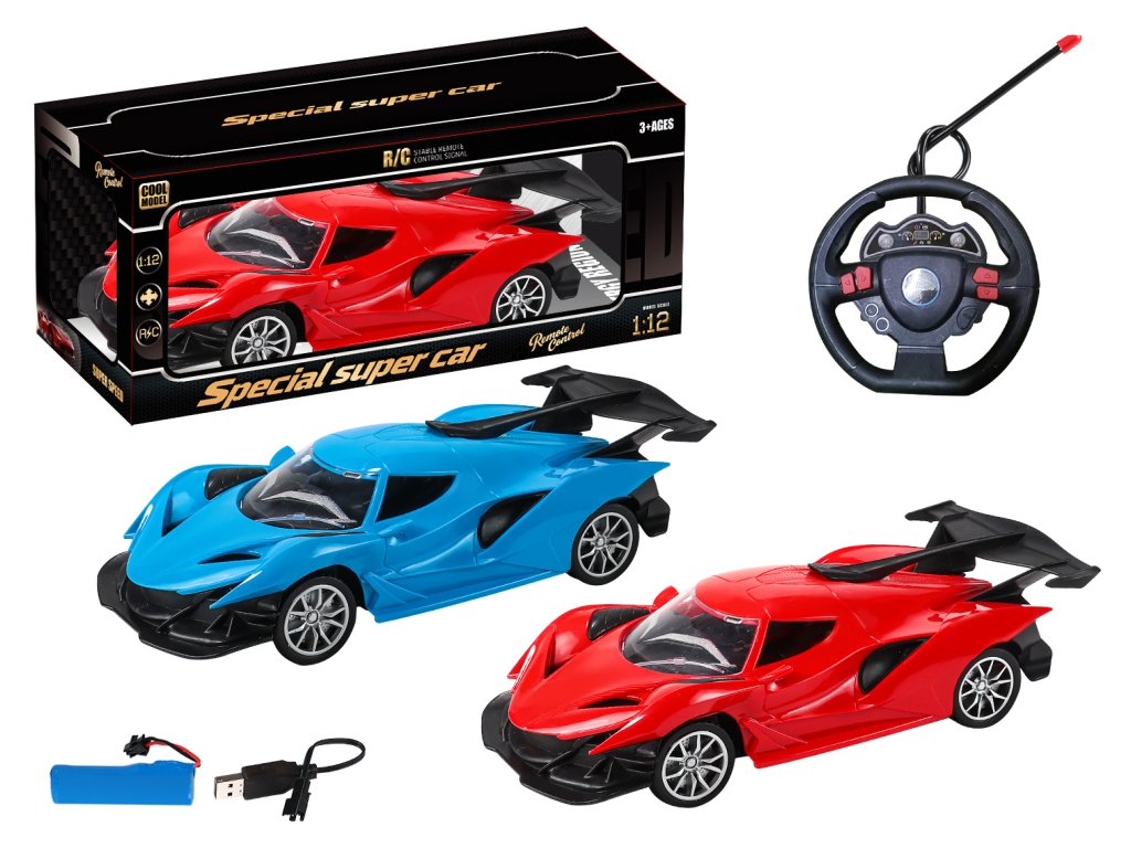 Игрушка машинка на радиоуправлении Super Car 1:12, 29 см, с подсветкой, аккумуляторная, 2 вида