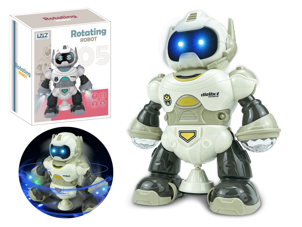 Робот интерактивный Rotating Robot 6678-5, 19.6 см, светящийся и двигающийся, 2 вида