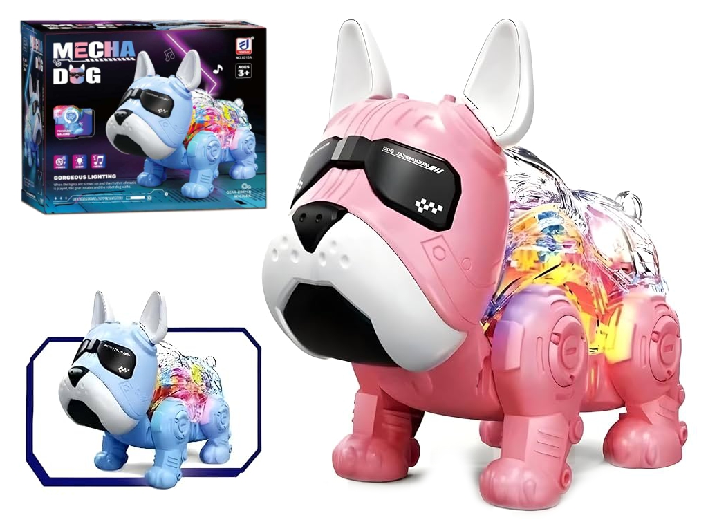 Робот іграшка ходить Mecha Dog, 19.6 см, світиться та звук, 2 види