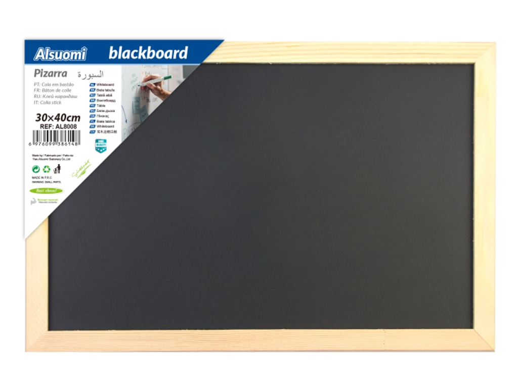 Доска для рисования мелом BlackBoard 30x40 см в деревянной рамке