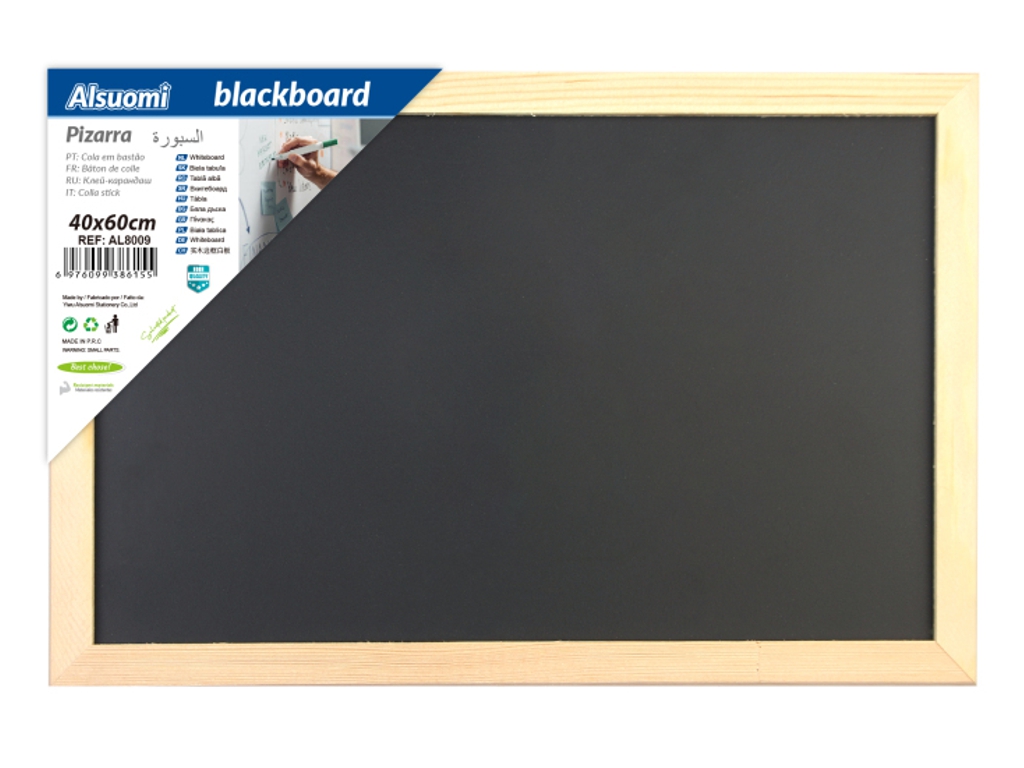 Доска для рисования мелом BlackBoard 40x60 см в деревянной рамке