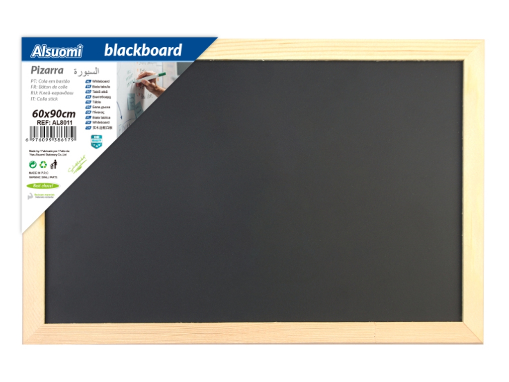 Доска для рисования мелом BlackBoard 60x90 см в деревянной рамке