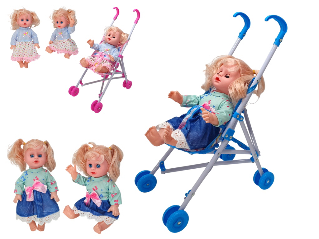 Кукла с коляской Baby Doll, 30 см, 2 вида