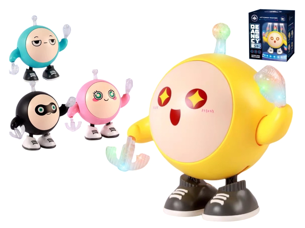 Іграшка танцююча Dancing Egg 13 см, рухається та світиться, музична, 4 види (ціна за 1шт)