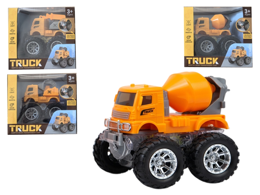 Игрушка машинка строительная Truck 20 см, инерционная, подсветка, микс видов (цена за 1 шт)