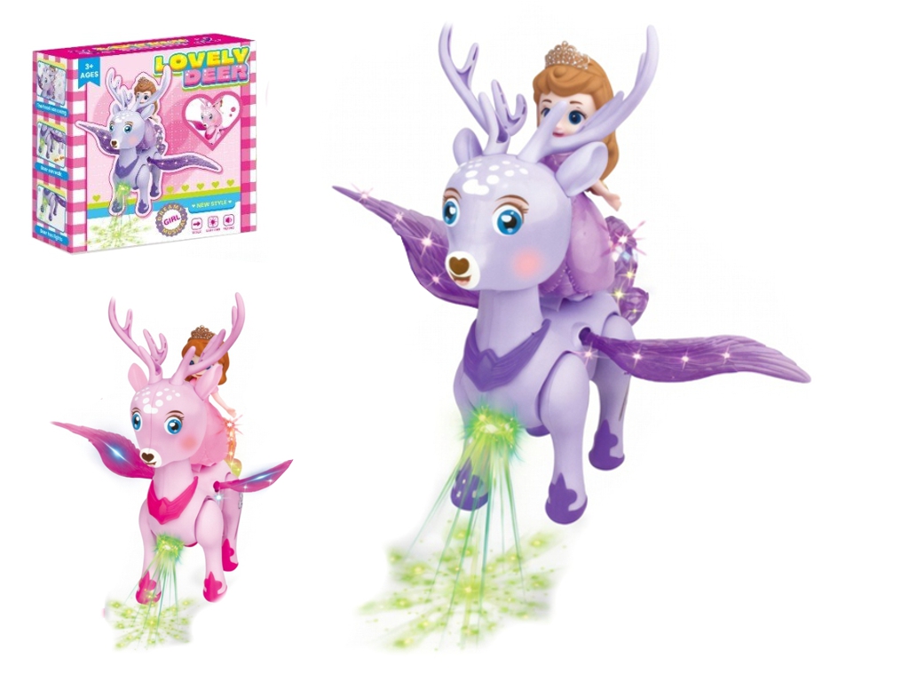 Купити Іграшка інтерактивна Lovely Deer 23 см, ходить і світиться