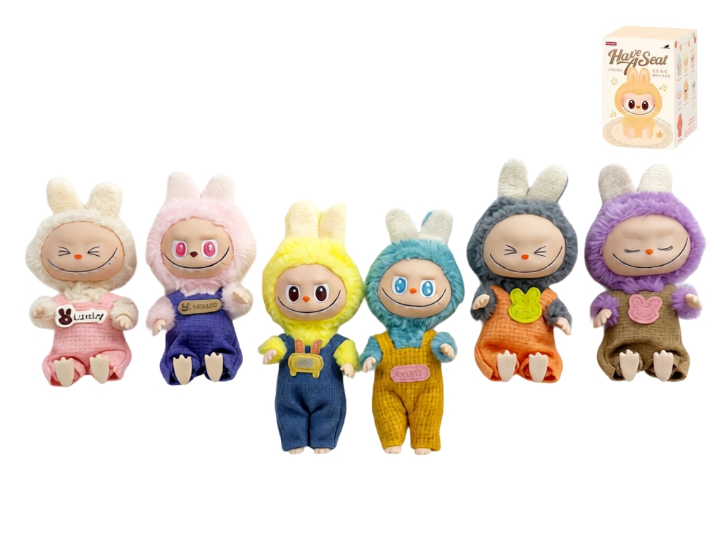 Фигурка плюшевая с подвижными суставами Rabu Cloth II, 15 см, blind box, микс видов (цена за 1шт)