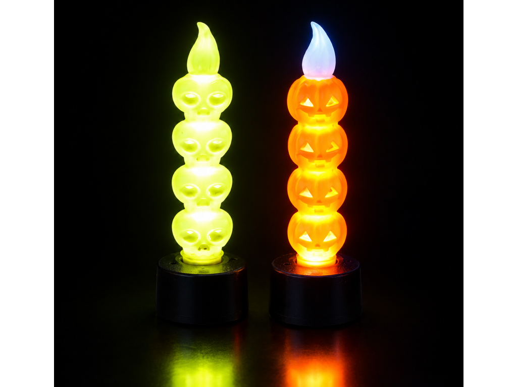 Декоративная LED-свеча для Хэллоуина, 2 вида, цена за 1шт