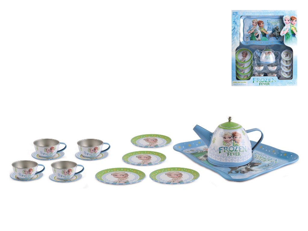 Игровой набор металлической посуды Frozen Fever, 15 предметов