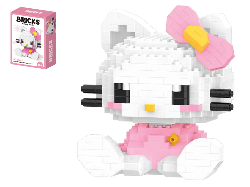 Конструктор Bricks Котёнок, 8,5 см, мини-блоки