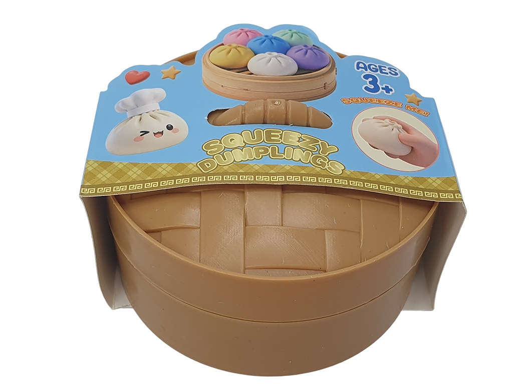 Іграшка-антистрес сквіш м’який Хінкалі-Пельмень Дімсам ароматизований 8 см, (ціна за 1шт)