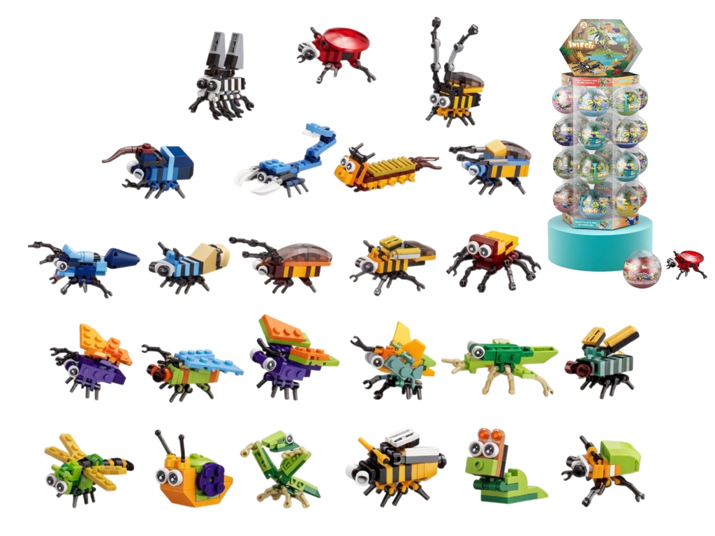 Циліндричні LEGO-деталі (капсульний конструктор) 24 шт, мікс видів (ціна за 1шт)