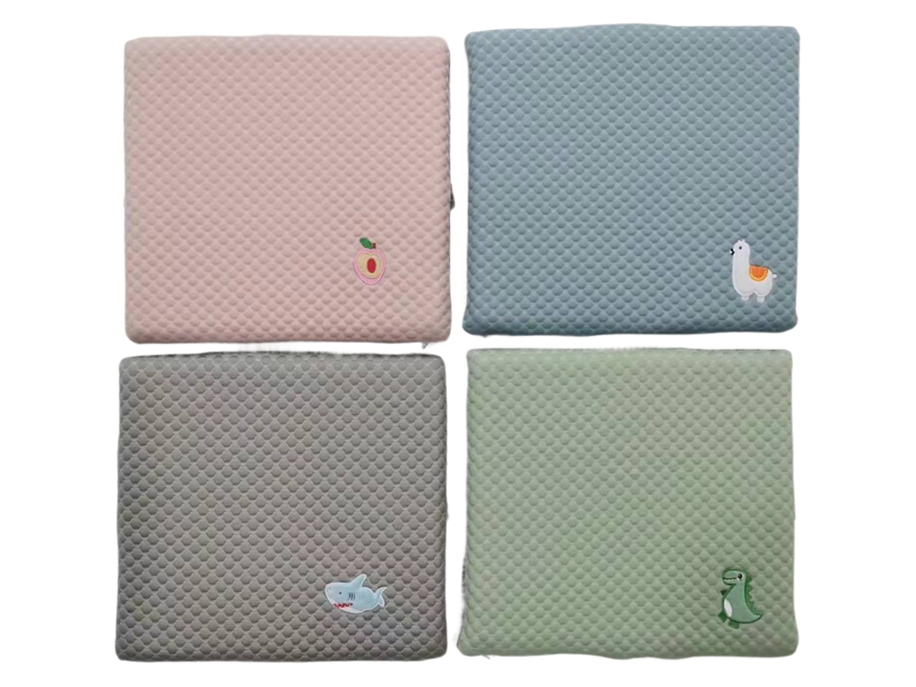Подушка для сидения квадратная 38x36 см, текстильная, рельефная, микс цветов (цена за 1шт)